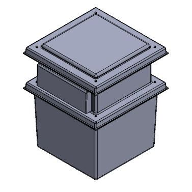225 Litre Type AB Air Gap GRP Water Tank - One Piece Insulated, Cat 5
