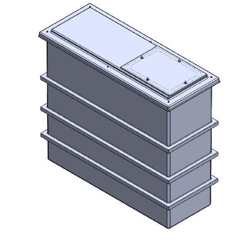 1050 Litre GRP Water Tank, Insulated