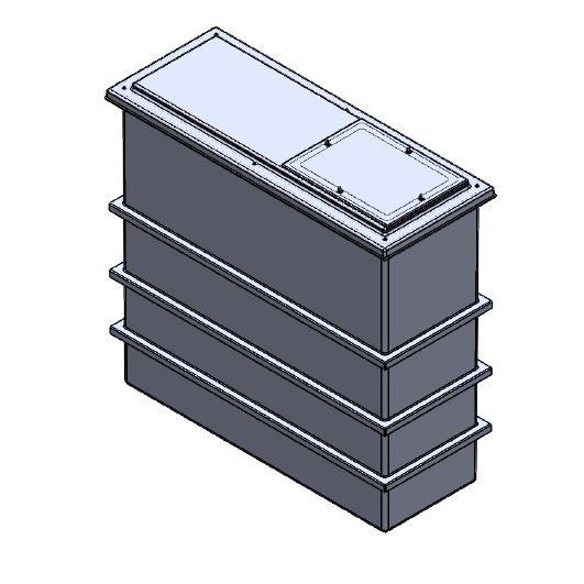 1125 Litre GRP Water Tank, Insulated