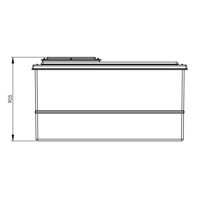 1135 Litre GRP Water Tank, Insulated