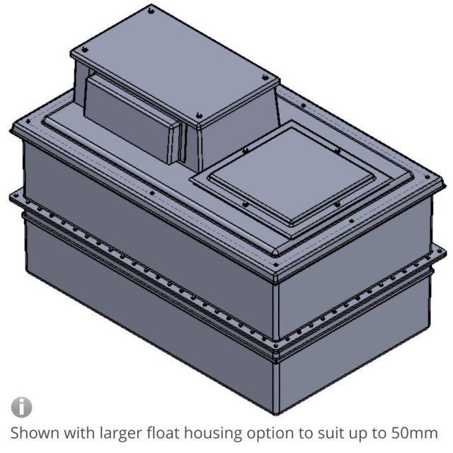 1135 Litre Type AB Air Gap GRP Water Tank - Two Piece Insulated, Cat 5