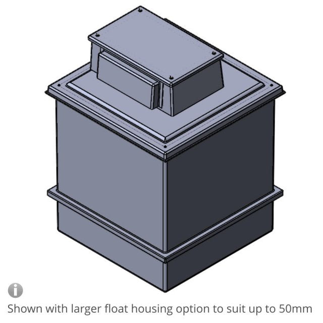 1220 Litre Type AB Air Gap GRP Water Tank, Insulated, Cat 5