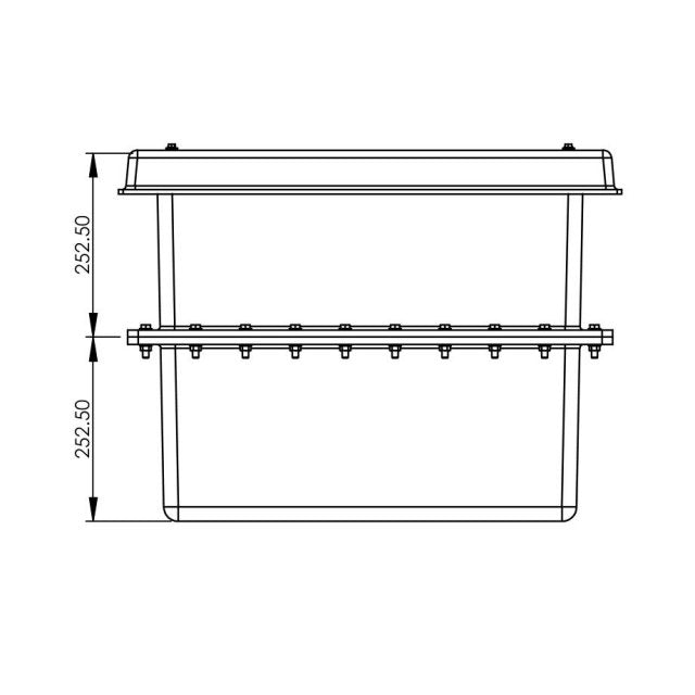 125 Litre GRP Water Tank - Two Piece Insulated