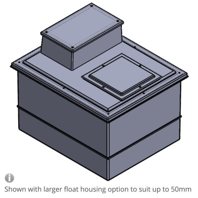 1364 Litre Type AB Air Gap GRP Water Tank, Insulated, Cat 5
