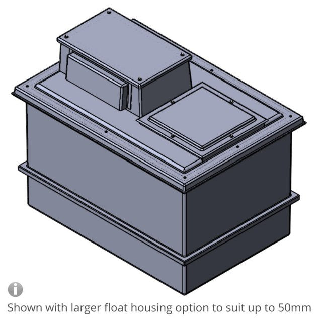 1500 Litre Type AB Air Gap GRP Water Tank, Insulated, Cat 5