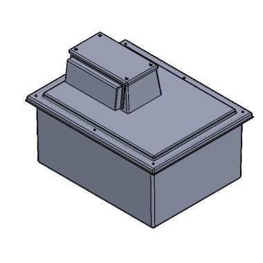 680 Litre Type AB Air Gap GRP Water Tank - One Piece Insulated, Cat 5, WRAS