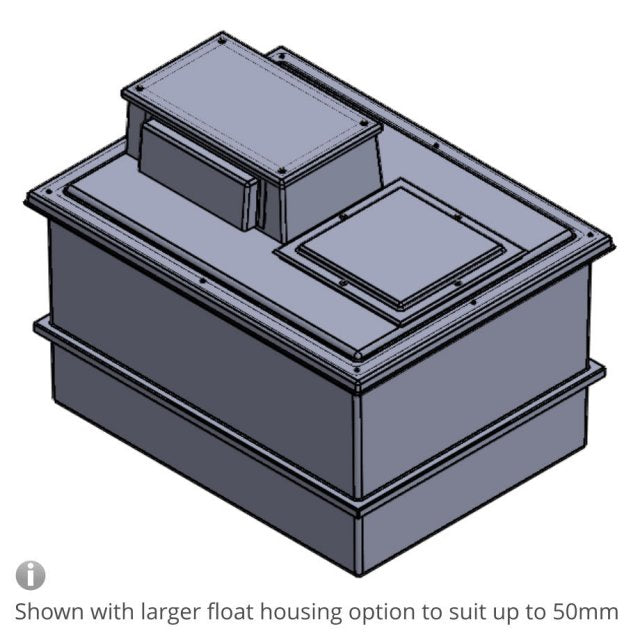 1590 Litre Type AB Air Gap GRP Water Tank, Insulated, Cat 5