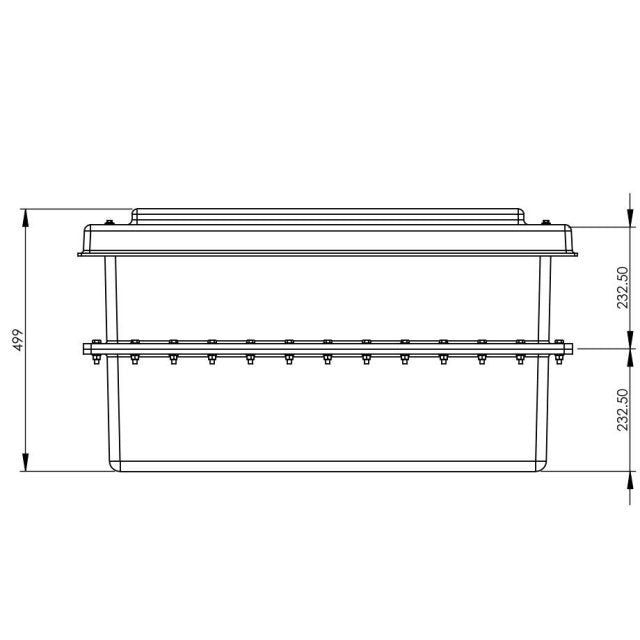 160 Litre GRP Water Tank - Two Piece Insulated