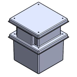 125 Litre Type AB Air Gap GRP Water Tank, Insulated
