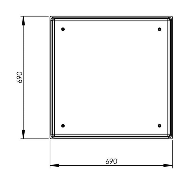 187 Litre GRP Water Tank, Insulated