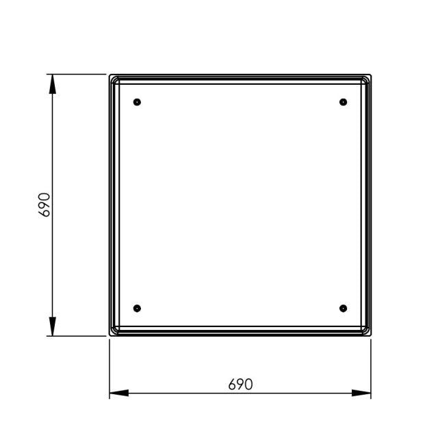 187 Litre GRP Water Tank - Two Piece Insulated