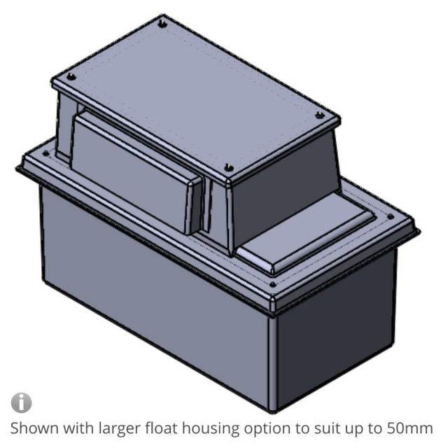 250 Litre Type AB Air Gap GRP Water Tank, Insulated, Cat 5