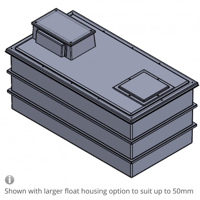 3185 Litre Type AB Air Gap GRP Water Tank, Insulated, Cat 5