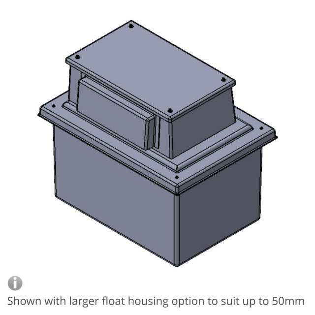 340 Litre Type AB Air Gap GRP Water Tank - One Piece Insulated, Cat 5