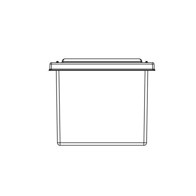 340 Litre GRP Water Tank with Insulation, drawing