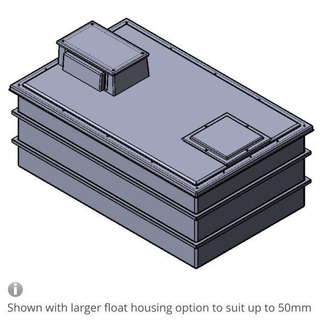 3750 Litre Type AB Air Gap GRP Water Tank, Insulated, Cat 5