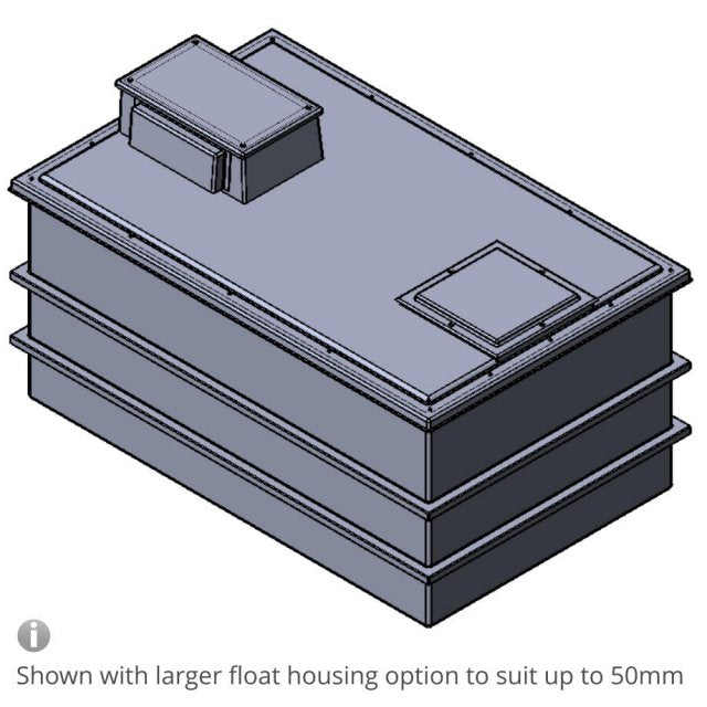 4500 Litre Type AB Air Gap GRP Water Tank, Insulated, Cat 5