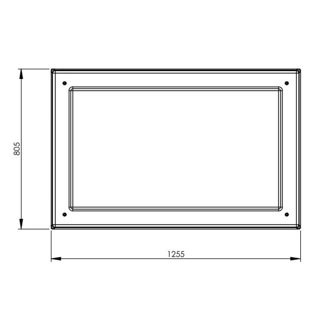454 Litre GRP Water Tank with Insulation, lid dimensions