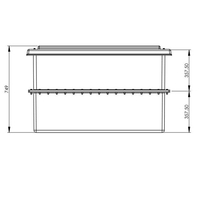 454 Litre GRP Water Tank - Two Piece Insulated
