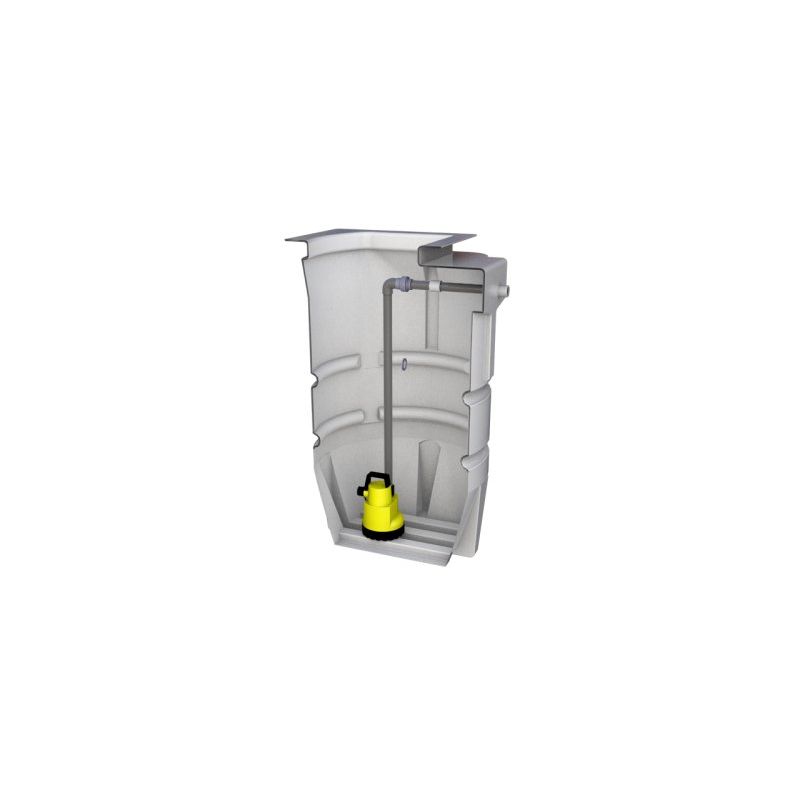 850 Litre - Grey Water, Surface and Ground Water AquaTank Single Pump Station