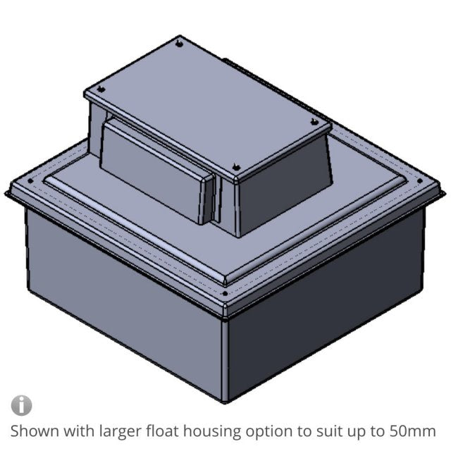 500 Litre Type AB Air Gap GRP Water Tank, Insulated, Cat 5
