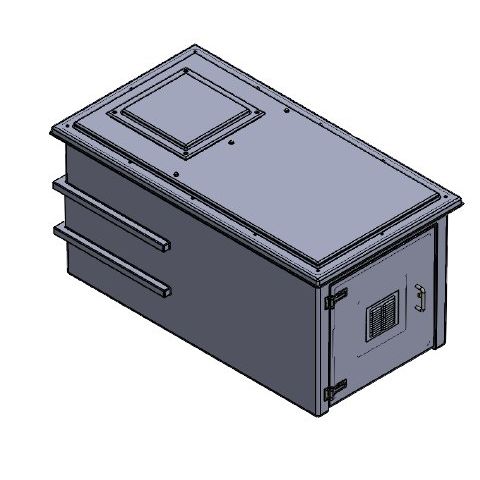 750 Litre GRP Pump Enclosure with built in Tank, AG air gap 2000-750