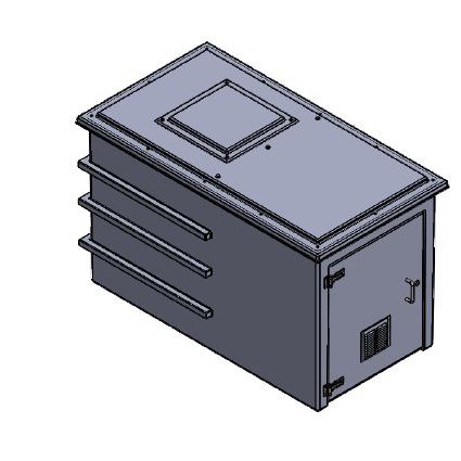 1250 Litre GRP Pump Enclosure with built in tank and Triple Pump Max Flow 240L/Min 2501-1250