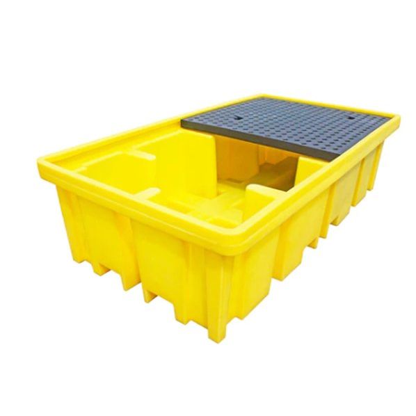 Double IBC Spill Pallet with Fourway Access - with grid removed