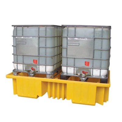 Double IBC Spill Pallet Without Grid - with double IBC