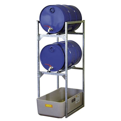Drum Rack for 2 x 60L Drums with GRP Sump Pallet
