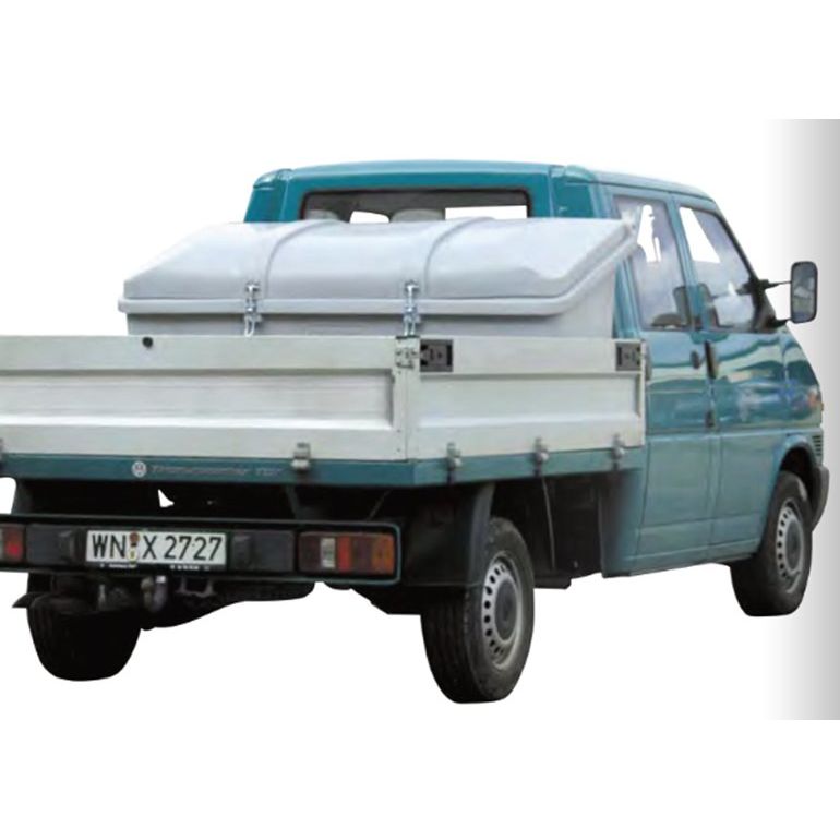 750 Litre Vehicle Storage Box on the back of a truck