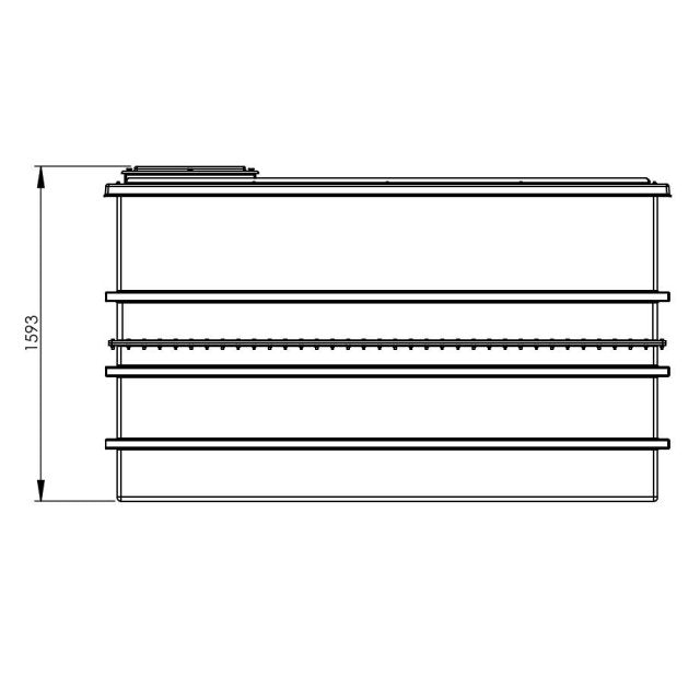 5625 Litre GRP Water Tank - Two Piece Insulated