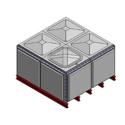 5315 Litre GRP Sectional Water Tank, Totally Internally Flanged (TIF)