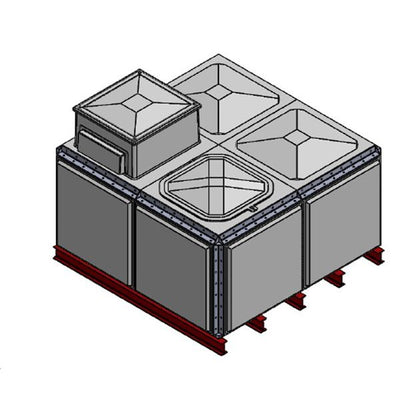 5315 Litre GRP Sectional Water Tank, Totally Internally Flanged, AB Airgap (TIF)