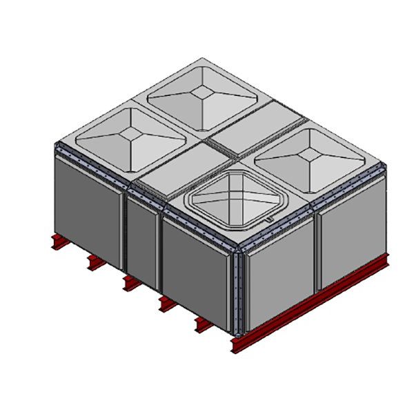 6552 Litre GRP Sectional Water Tank, Totally Internally Flanged (TIF)