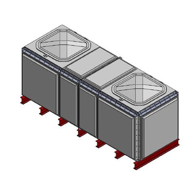 4165 Litre GRP Sectional Water Tank, Totally Internally Flanged (TIF) Divided