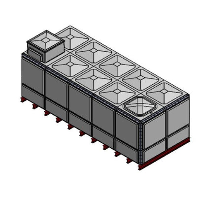 18269 Litre GRP Sectional Water Tank, Totally Internally Flanged, AB Airgap (TIF)
