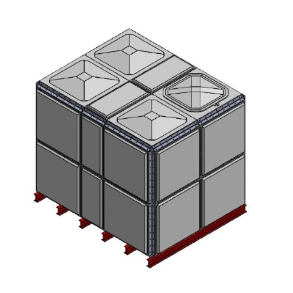 12249 Litre GRP Sectional Water Tank, Totally Internally Flanged (TIF)