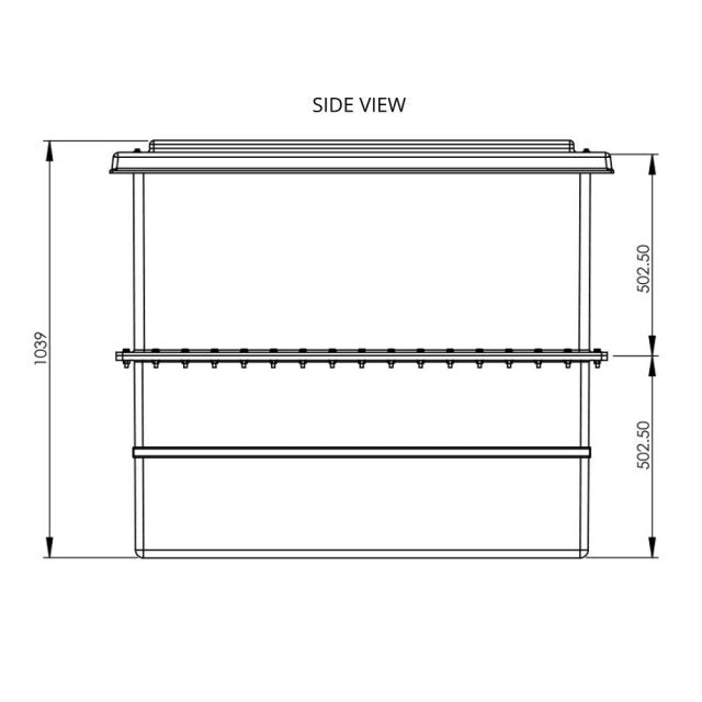 650 Litre GRP Water Tank - Two Piece Insulated
