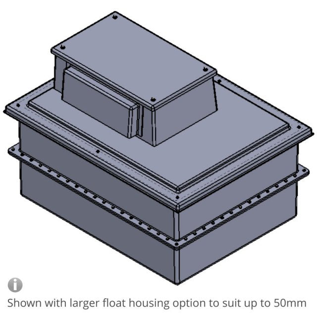 680 Litre Type AB Air Gap GRP Water Tank - Two Piece Insulated, Cat 5