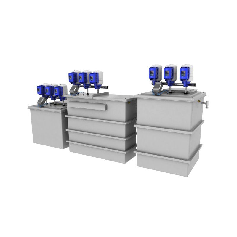 1050 Litre GRP Water Tank with a Triple Pump Booster Set