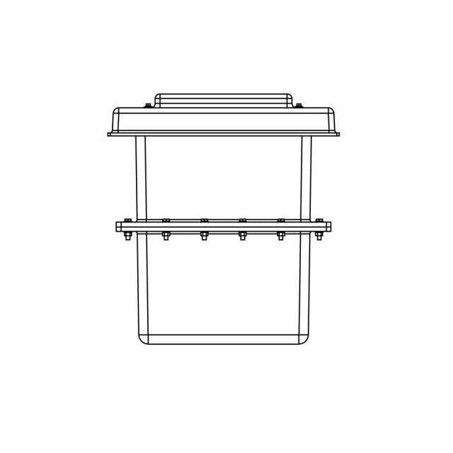 90 Litre GRP Water Tank - Two Piece Insulated
