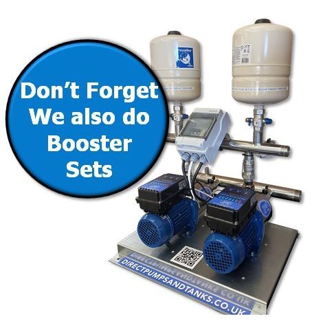Booster Pump Sets Available