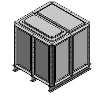 PW.1x1x1.IFB.AG.500 1000 Litre Section Water Tank