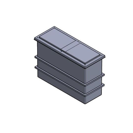 825 litre divided grp tank