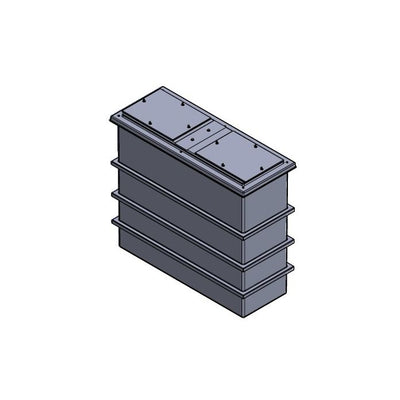 1050 litre divided grp tank