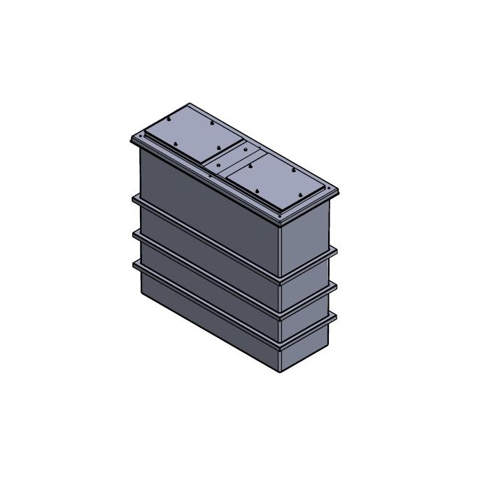 1125 litre divided grp tank