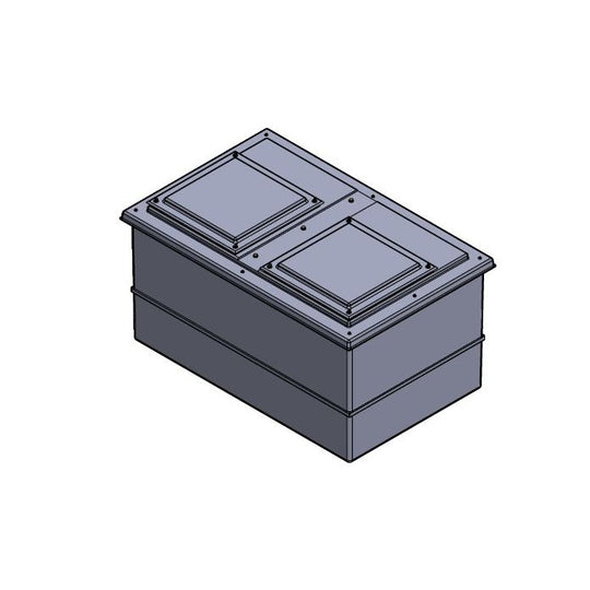 1135 litre divided grp tank