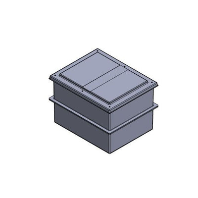 570 Litre Two Piece Divided GRP Water Tank, Insulated