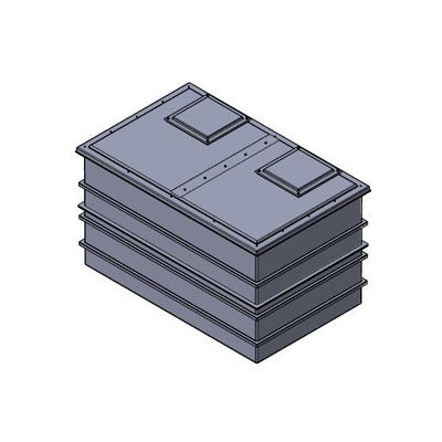 5625 Litre Two Piece Divided GRP Water Tank, Insulated